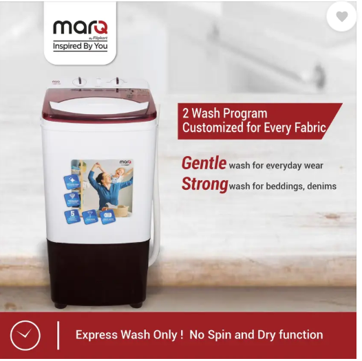 MarQ 8 kg Washer only by Flipkart